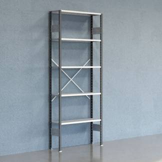 Lagerreol V06 Startsektion 2500x300 mm &Aring;ben / Galv