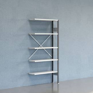 Lagerreol V06 F&oslash;lgesektion 2100x300 mm &Aring;ben / 7035