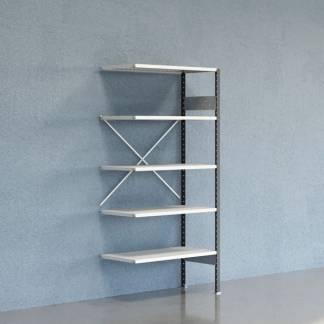 Lagerreol V06 F&oslash;lgesektion 2100x500 mm &Aring;ben / 7035