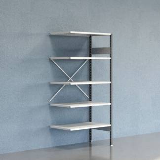 Lagerreol V06 F&oslash;lgesektion 2100x600 mm &Aring;ben / 7035