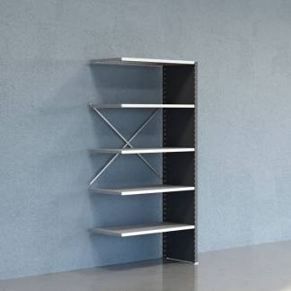 Lagerreol V06 F&oslash;lgesektion 2100x500 mm Lukket / Galv