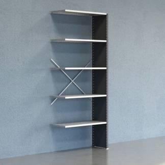 Lagerreol V06 F&oslash;lgesektion 2500x400 mm Lukket / Galv