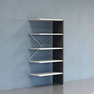 Lagerreol V06 F&oslash;lgesektion 2100x500 mm Lukket / 7035
