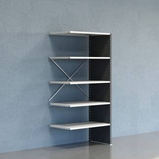 Lagerreol V06 F&oslash;lgesektion 2100x600 mm Lukket / 7035