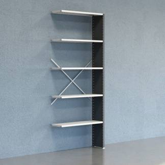 Lagerreol V06 F&oslash;lgesektion 2500x300 mm Lukket / 7035