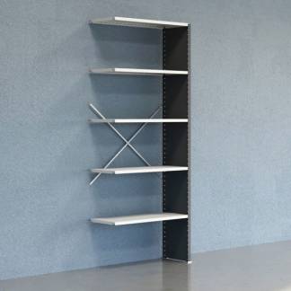 Lagerreol V06 F&oslash;lgesektion 2500x400 mm Lukket / 7035