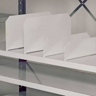 Deleplade for hylder V06 100x300 mm 7035