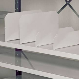 Deleplade for hylder V06 100x500 mm 7035