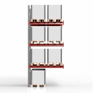 Pallereol F&oslash;lgesektion 3500x1850mm 2x1200 kg