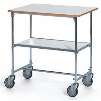 Rullebord, kontor Gr&aring; Laminat 900x820x600 mm