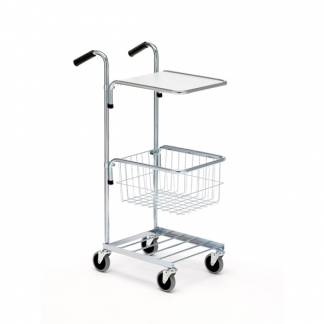 Vogn mini med hylde og kurv 1065x360x650 mm