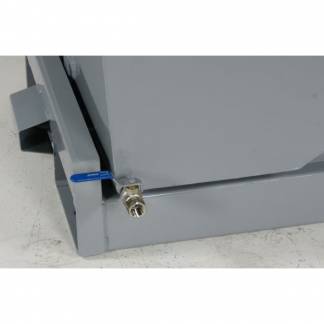 Flisdr&aelig;ning fra tipcontainer