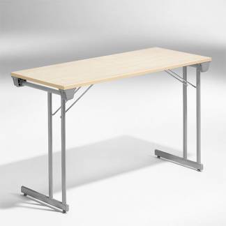 Konferencebord Kongress, Birk 1200x600 mm, Alugr&aring;t understel