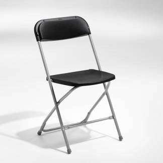Klapstol Smart sort med alugr&aring; Klapstoleben