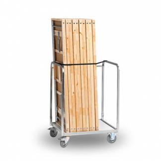 Vogn til sammenklappelige bord