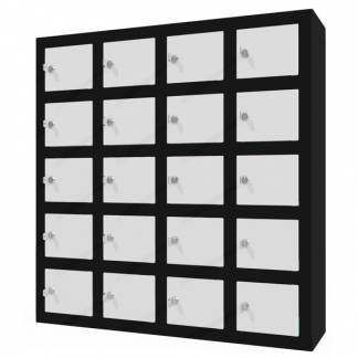 Opbevaringsboks til mobil/v&aelig;rdier 20 rum