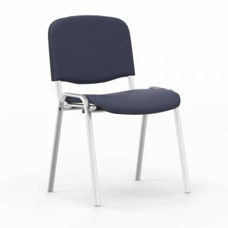 Iso stol, M&oslash;rk bl&aring; med alugr&aring; stoleben