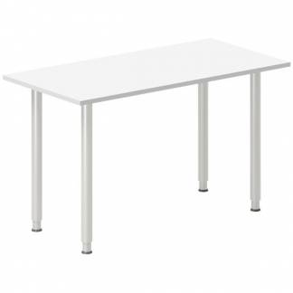 Skrivebord, tilbyg DNA Hvid 1200x600mm I-ben Alugr&aring;