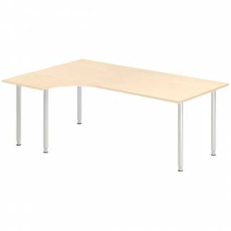 Skrivebord DNA, Birk 2000x1200 mm Venstre I-ben/Alugr&aring;