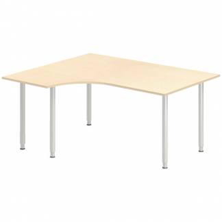 Skrivebord DNA, Birk 1600x1200 mm Venstre I-ben/Alugr&aring;