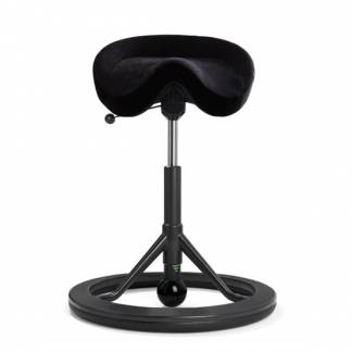 BackApp Smart Alcantara, sort med sort understel