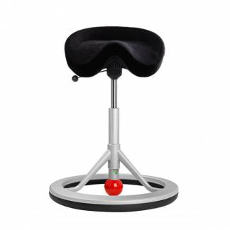 BackApp Smart Alcantara, sort med alugr&aring;t understel