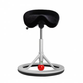 BackApp Smart Alcantara, sort med alugr&aring;t understel