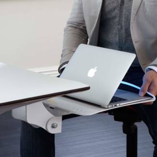 PC og Laptopholder Twist-IT, Hvid