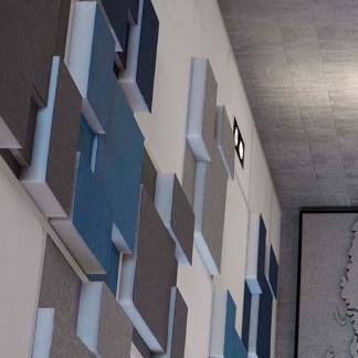 Lydabsortbent Niv&aring; EcoSUND hvid tekstil-laminering