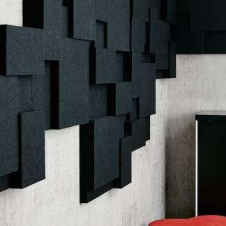 Lydabsortbent Niv&aring; EcoSUND sort uden tekstil