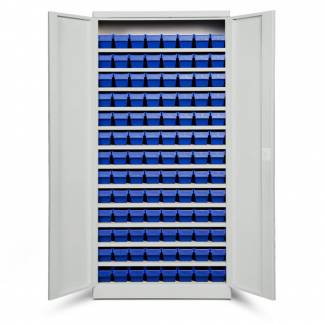 Opbevaringsskab ASPB Mod2 1980x980x670 Lysegr&aring; d&oslash;r