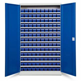 Opbevaringsskab ASPB Mod2 1980x1200x470 Bl&aring; d&oslash;r