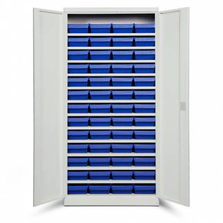 Opbevaringsskab ASPB Mod3 1980x980x470 Lysegr&aring; d&oslash;r