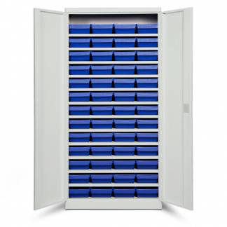 Opbevaringsskab ASPB Mod3 1980x980x470 Lysegr&aring; d&oslash;r