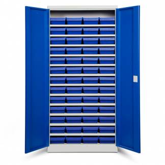 Opbevaringsskab ASPB Mod3 1980x980x670 Bl&aring; d&oslash;r