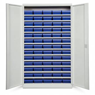 Opbevaringsskab ASPB Mod3 1980x1200x470 Lysegr&aring; d&oslash;r