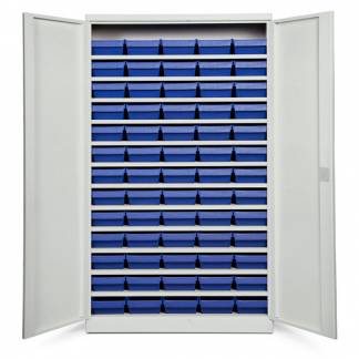 Opbevaringsskab ASPB Mod3 1980x1200x670 Lysegr&aring; d&oslash;r