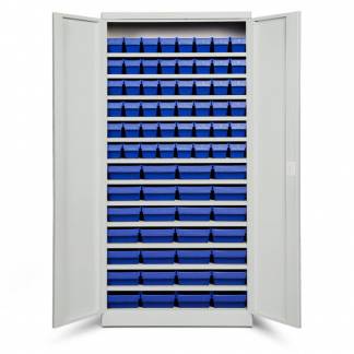 Opbevaringsskab ASPB Mod4 1980x980x570 Lysegr&aring; d&oslash;r