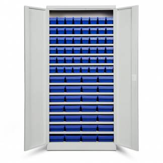 Opbevaringsskab ASPB Mod4 1980x980x570 Lysegr&aring; d&oslash;r