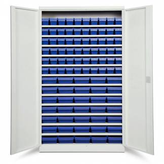 Opbevaringsskab ASPB Mod4 1980x1200x470 Lysegr&aring; d&oslash;r