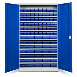 Opbevaringsskab ASPB Mod4 1980x1200x470 Bl&aring; d&oslash;r