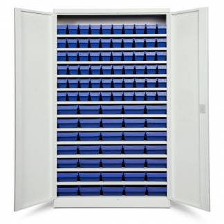 Opbevaringsskab ASPB Mod4 1980x1200x570 Lysegr&aring; d&oslash;r