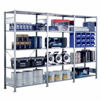 F&oslash;lgesektion Boltless lagerreol, rygkryds 2500x750x600 150 kg/hylde