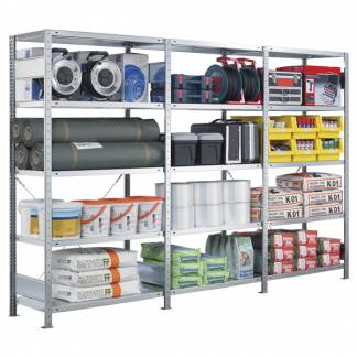 F&oslash;lgesektion Boltless lagerreol, rygkryds 2000x750x600 250 kg/hylde