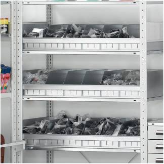 Skilleplade Boltless, sm&aring;tingsopdeling 600 mm