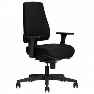 Kontorstol Operator, Sort med arml&aelig;n