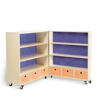 Mobil opbevaringsvogn Emil, birkefin&eacute;r