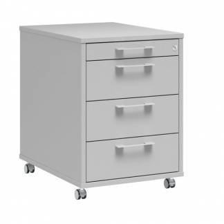 Skuffesektion DNA 4 skuffer, Lys gr&aring;