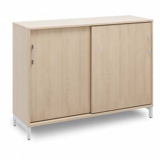 Kontorskab DNA, 1200x890 mm, Eg/Alugr&aring; 2A4