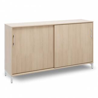 Kontorskab DNA, 1600x890 mm, Eg/Alugr&aring; 2A4